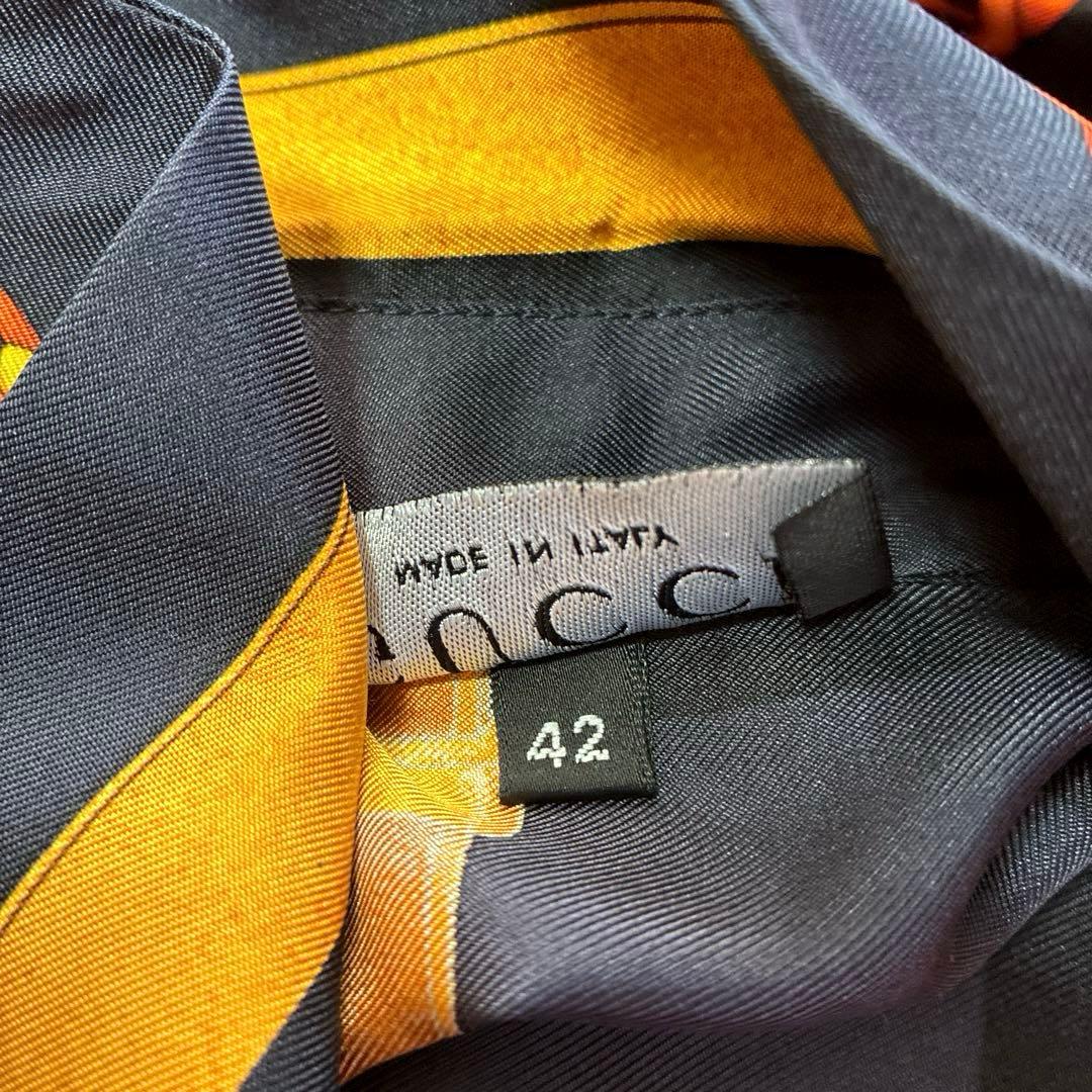 極美品/希少　GUCCI トムフォード期　ホースビット シルクシャツ ベルト柄