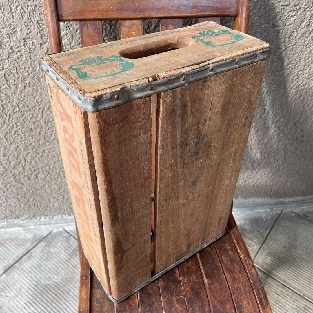 貴重★60s　DRYカナダドライ　ビンテージ木箱ウッドボックスUSA