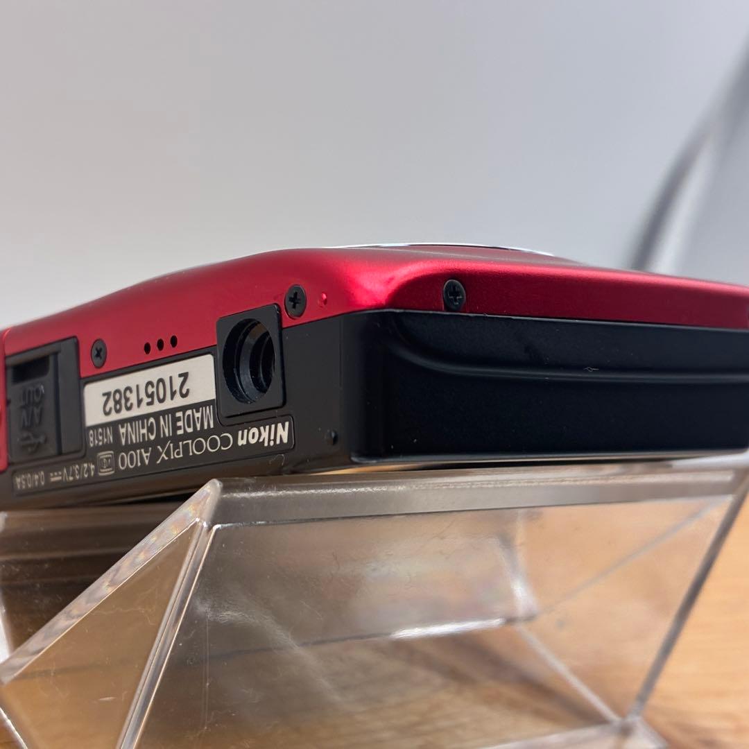 【シャッター不良】Nicon COOLPIX A100 レッド