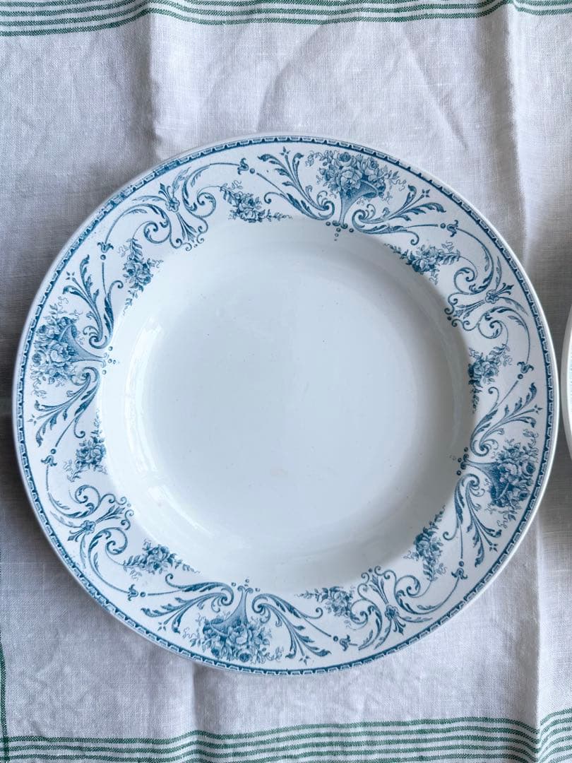  Boch ボッホ B.F.Kアンティーク スープ皿2枚セット