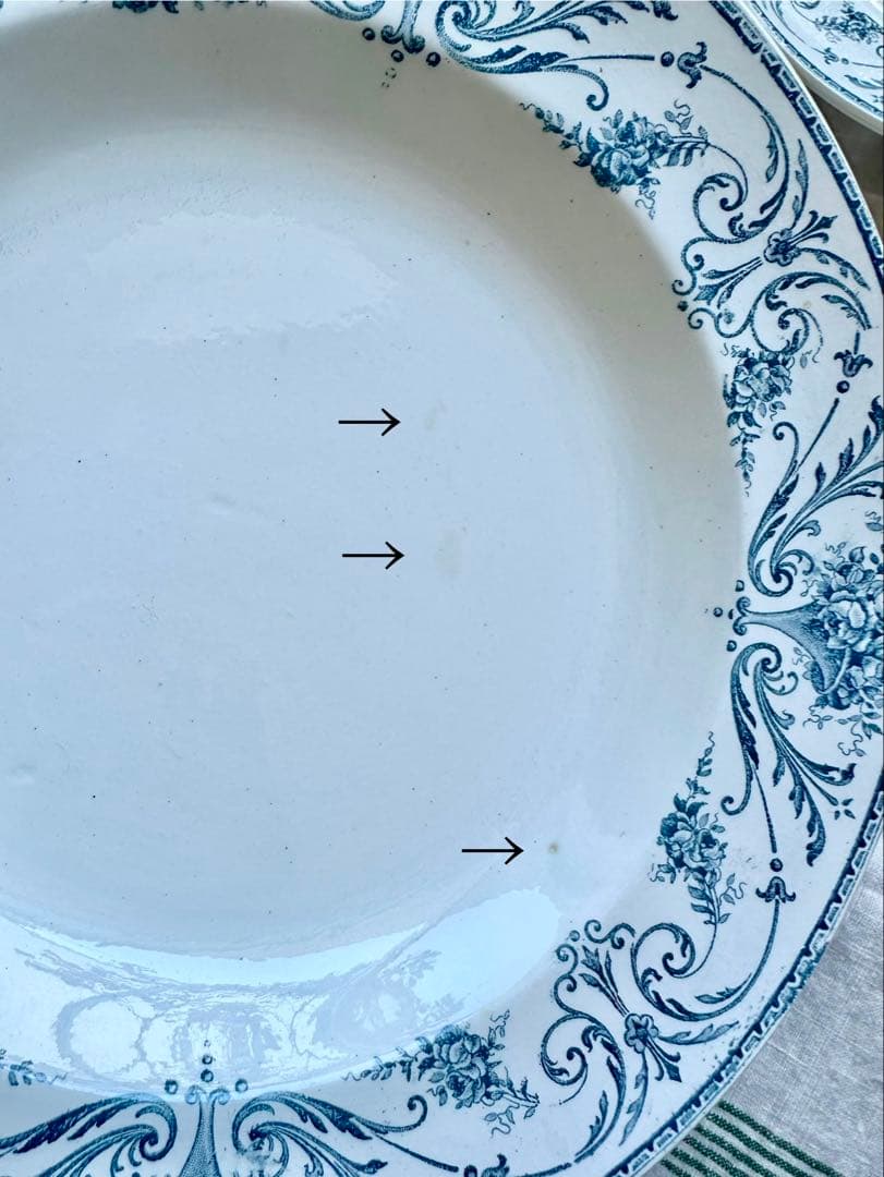  Boch ボッホ B.F.Kアンティーク スープ皿2枚セット