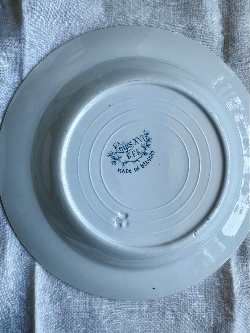  Boch ボッホ B.F.Kアンティーク スープ皿2枚セット