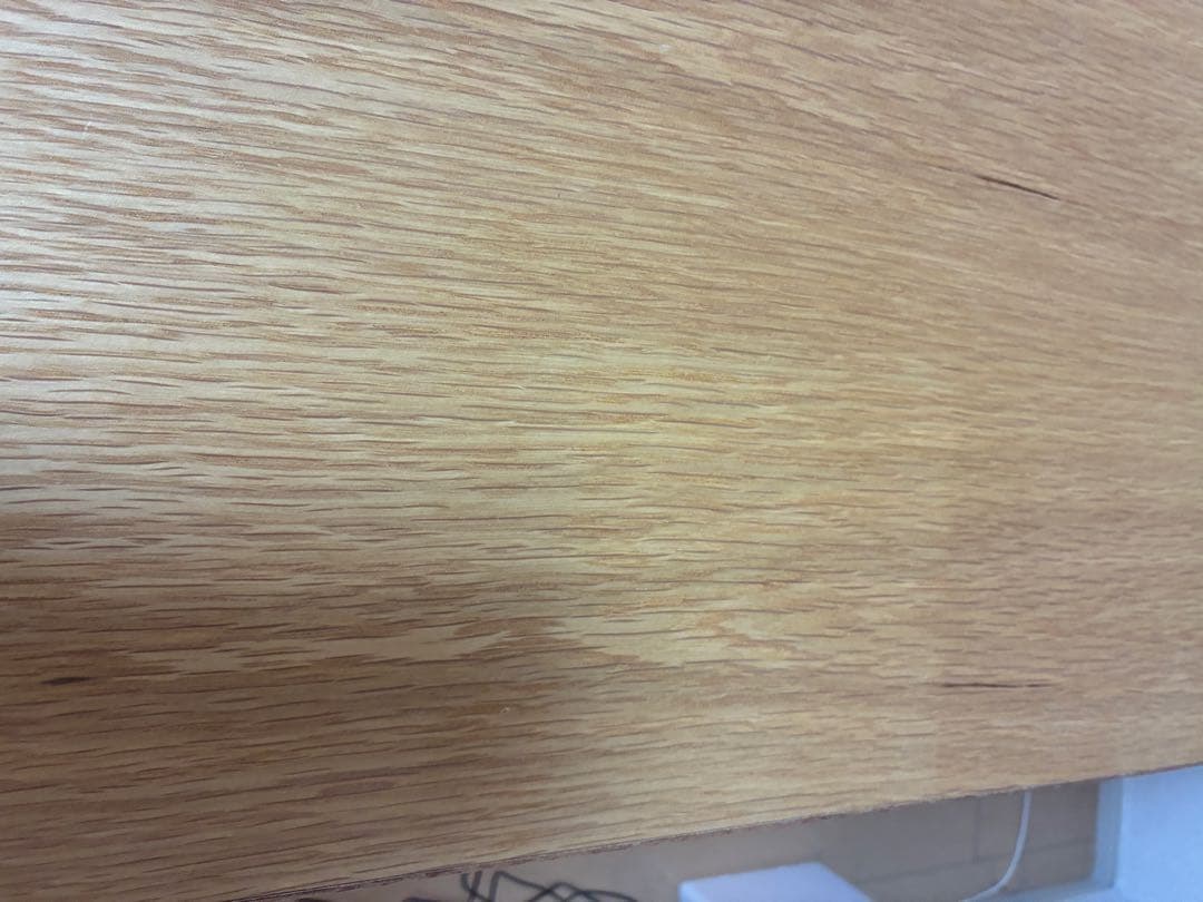 Shin ACTUS ナチュラルウッドデスク 引き出し付き