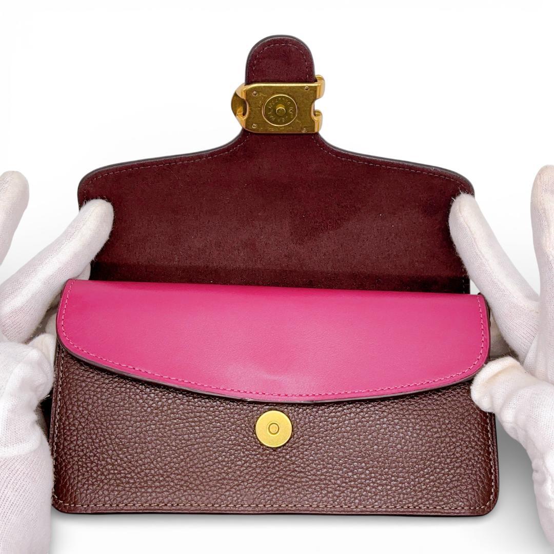 【美品✨】コーチ タビー クロスボディバッグ カラーブロック