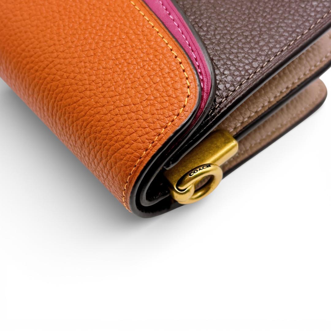 【美品✨】コーチ タビー クロスボディバッグ カラーブロック