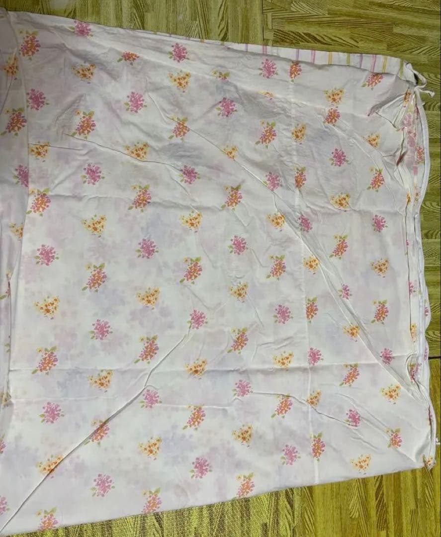 ローラアシュレイ　アメリ　花柄ベッドカバー　ダブル