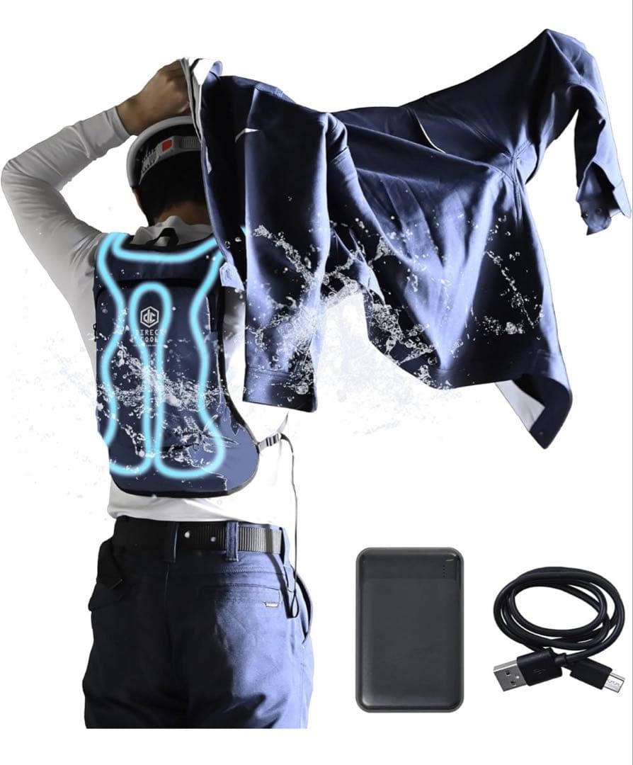 山善(YAMAZEN) 水冷服 2025モデル　バッテリー付き ダイレクトクール