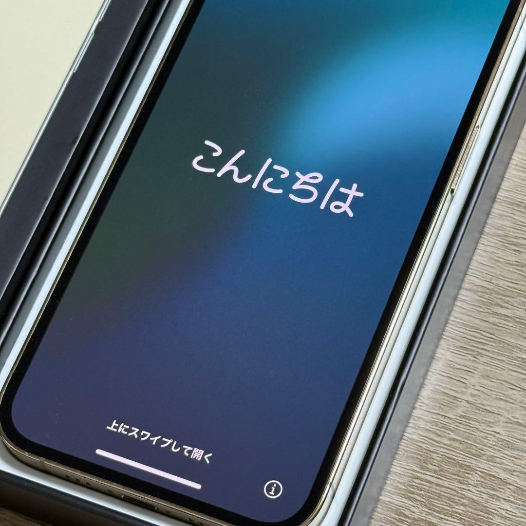 【美品】Apple iPhone 13Pro 256GB Gold 本体 箱有