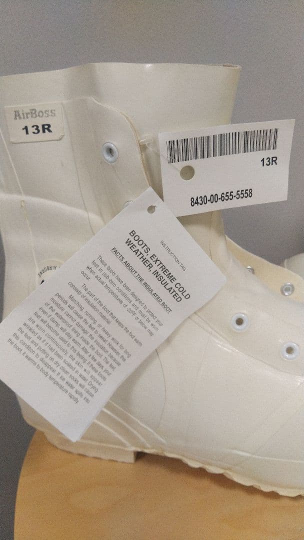 ホワイト 新品　ミリタリー　バニーブーツ　ミッキーブーツACTON13R 米軍