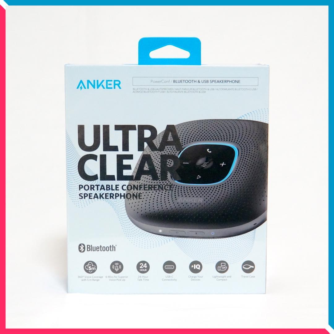 【未使用・未開封】ANKER PowerConf 会議用スピーカーホン グレー