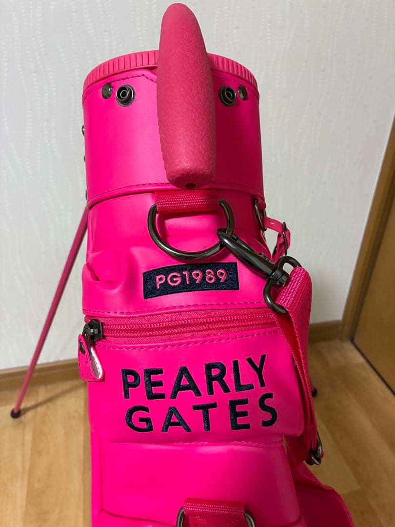 PEARLY GATES ロゴ　スマイルワッペンセルフスタンドバッグ