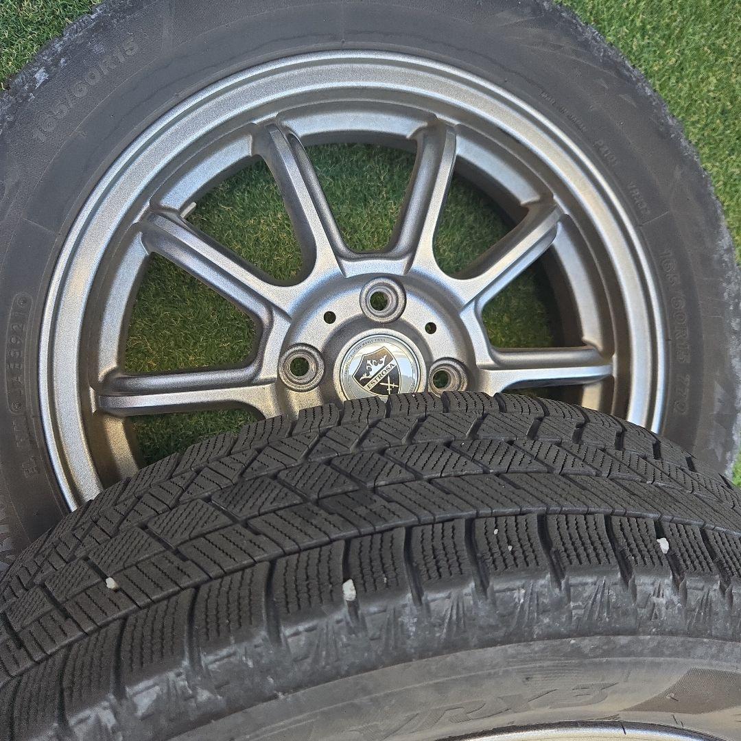 ナット付き！ ハスラー等 スタッドレス VRX3 15インチ ホイール4本セット