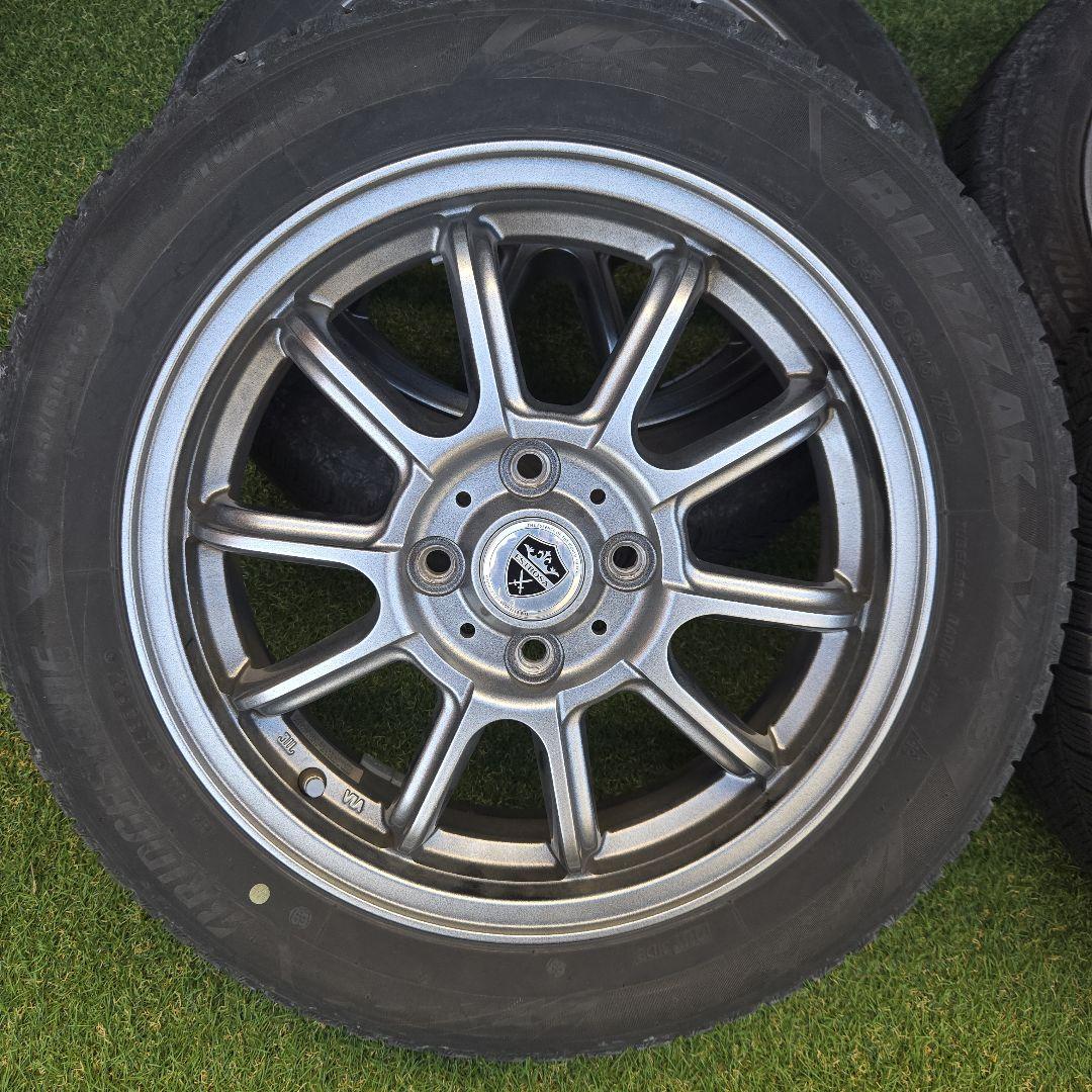 ナット付き！ ハスラー等 スタッドレス VRX3 15インチ ホイール4本セット