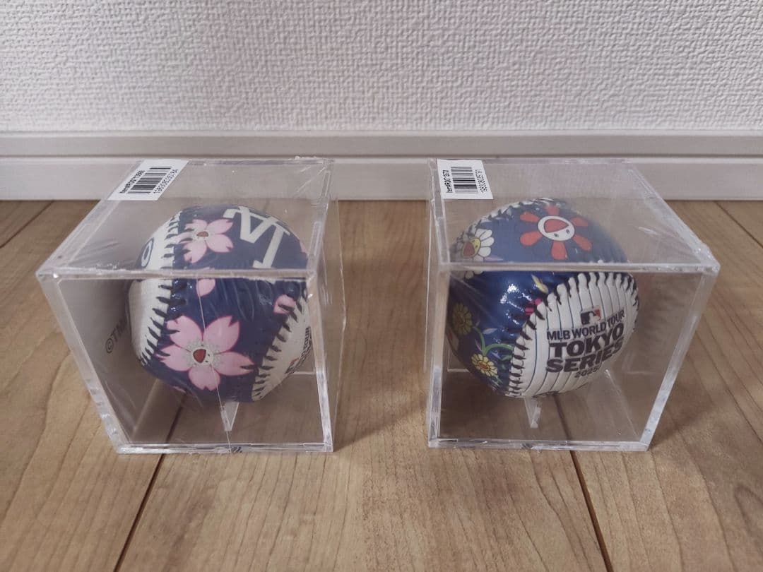 村上隆 MLB 東京シリーズ2025 ドジャース.カブス 限定ボール 2個セット