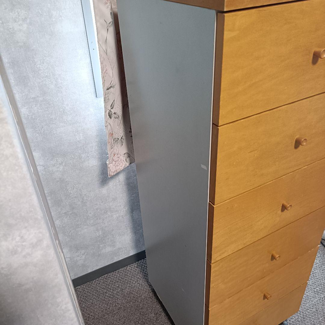 無印良品　希少廃盤モデル　メープル　木製 6段チェスト 収納家具 タンス