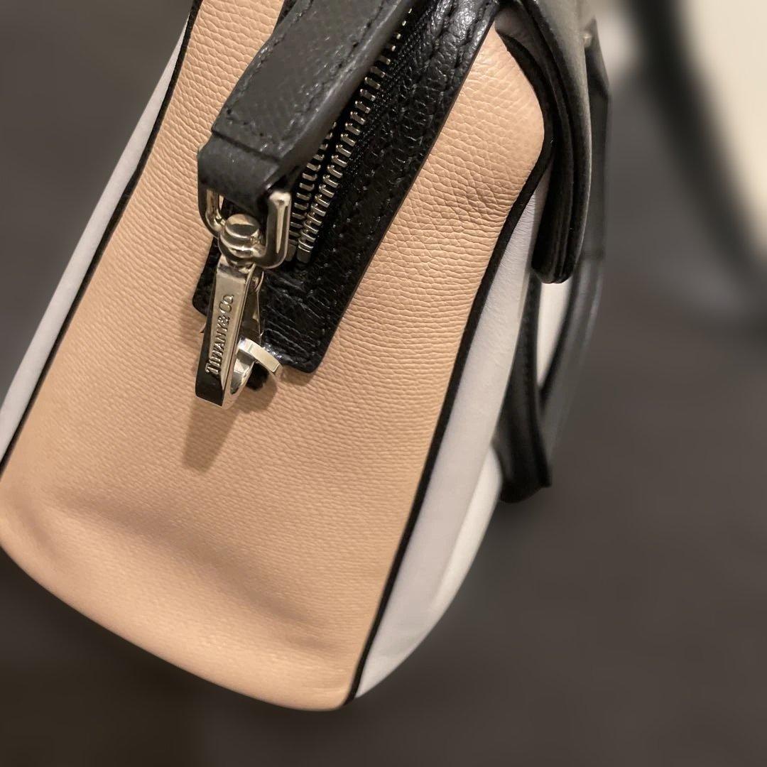 Tiffany & Co. ハンドバッグ グレー ベージュ