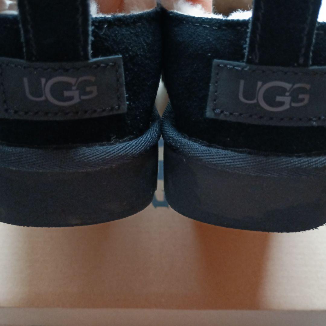 <美品>UGG ムートンショートブーツ ブラック USA 7