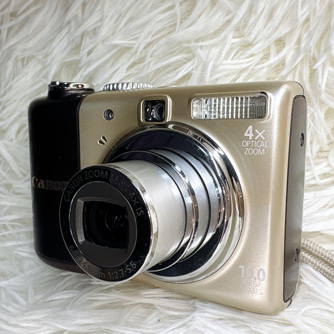 動作品 Canon PowerShot A1000IS デジカメ 乾電池 レトロ