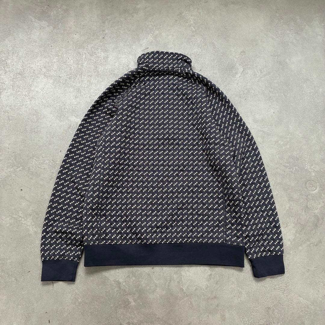 LLBean バーズアイ　ポリエステル　ハーフジップ　スウェット　M