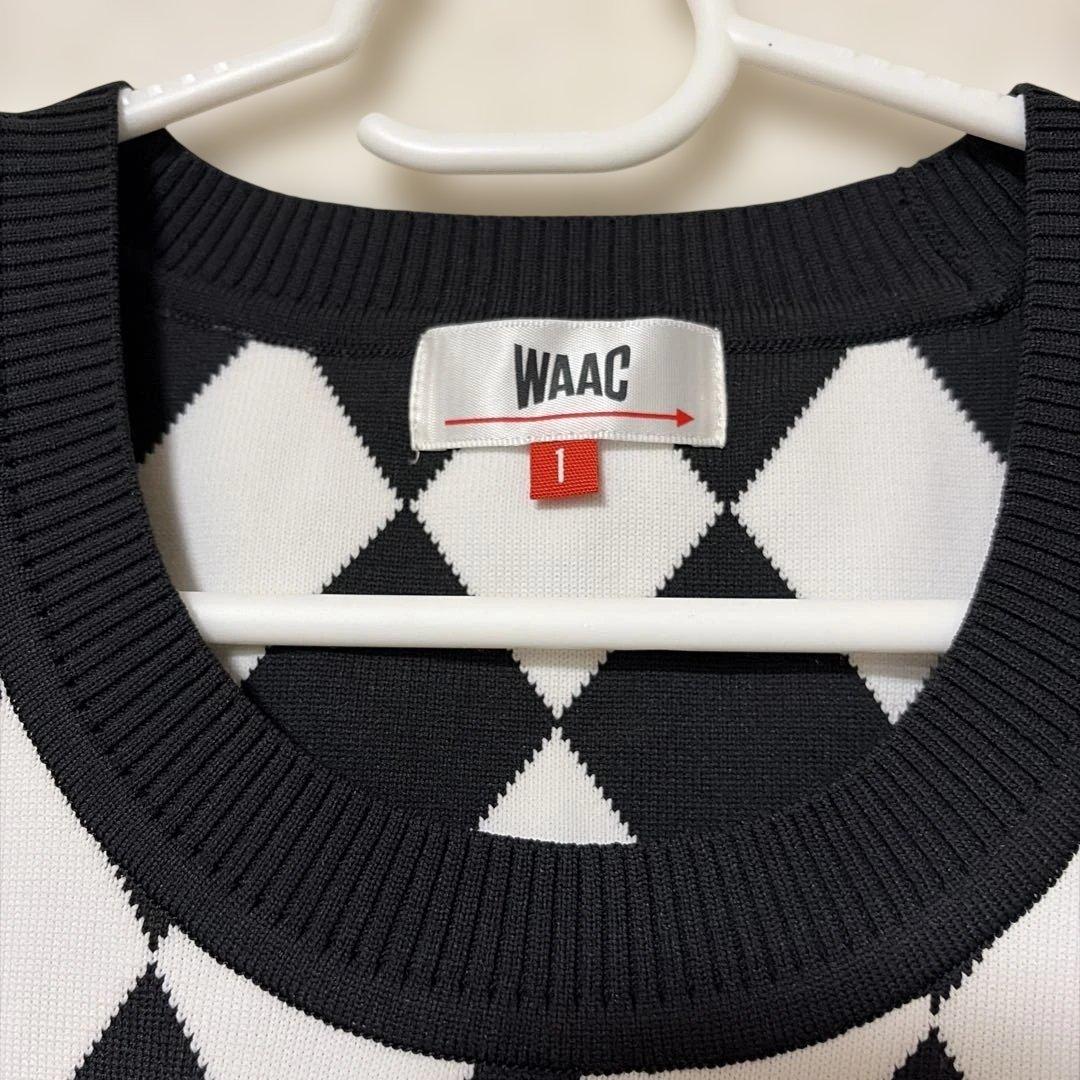 【未使用】WAAC ワック ゴルフウェア ベスト　ダイヤ柄