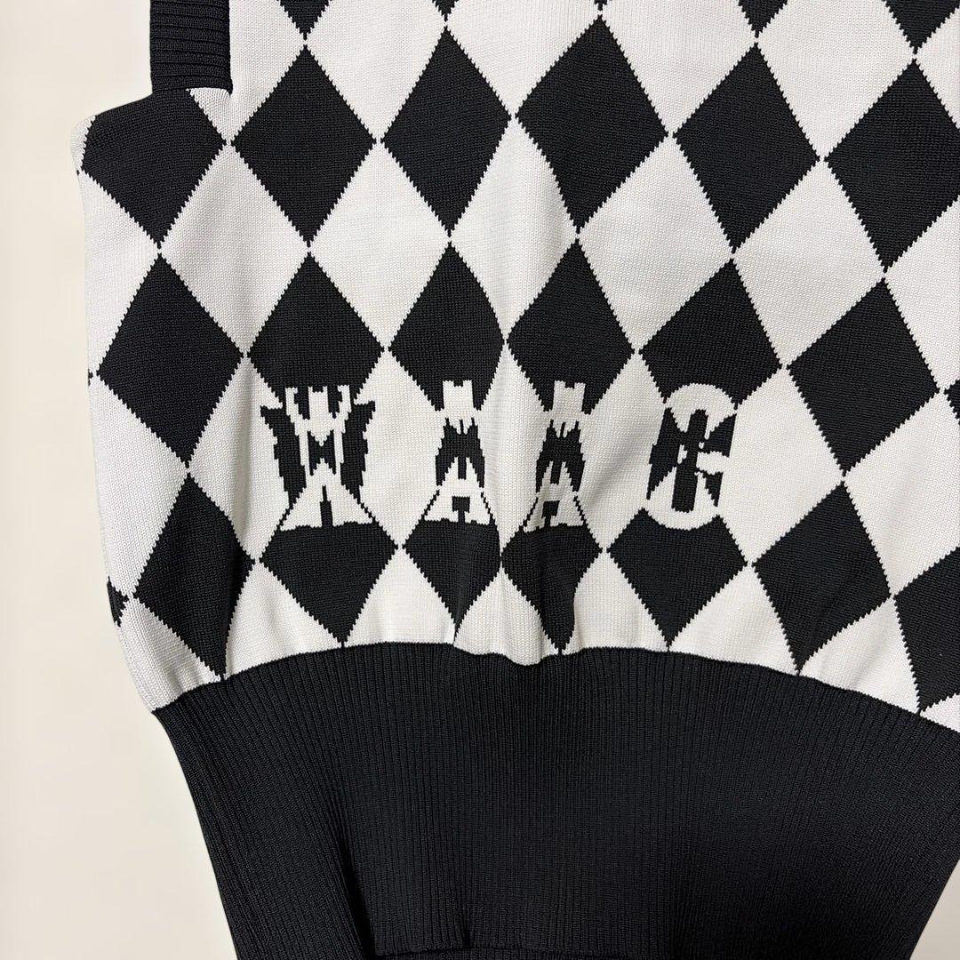 【未使用】WAAC ワック ゴルフウェア ベスト　ダイヤ柄