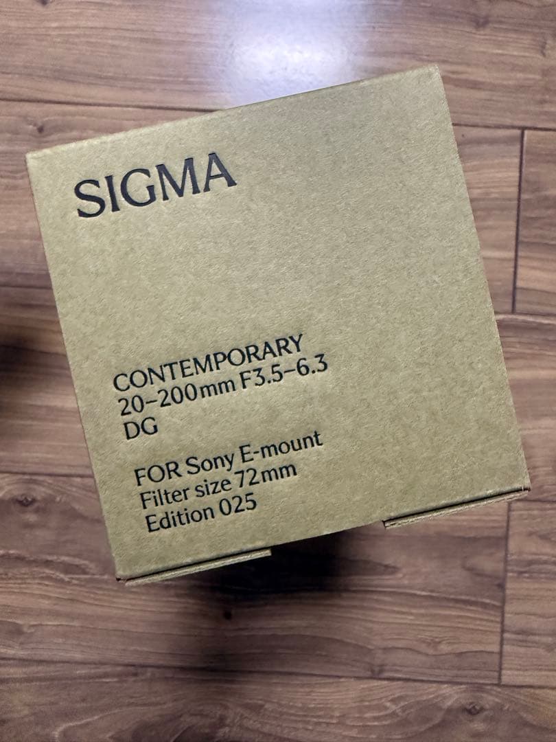 新品　SIGMA 20-200mm F3.5-6.3 DG レンズ E マウント