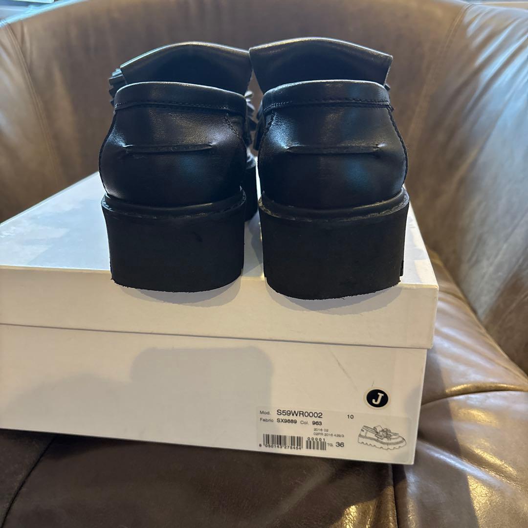 Maison Margiela フリンジローファー ブラック36サイズ