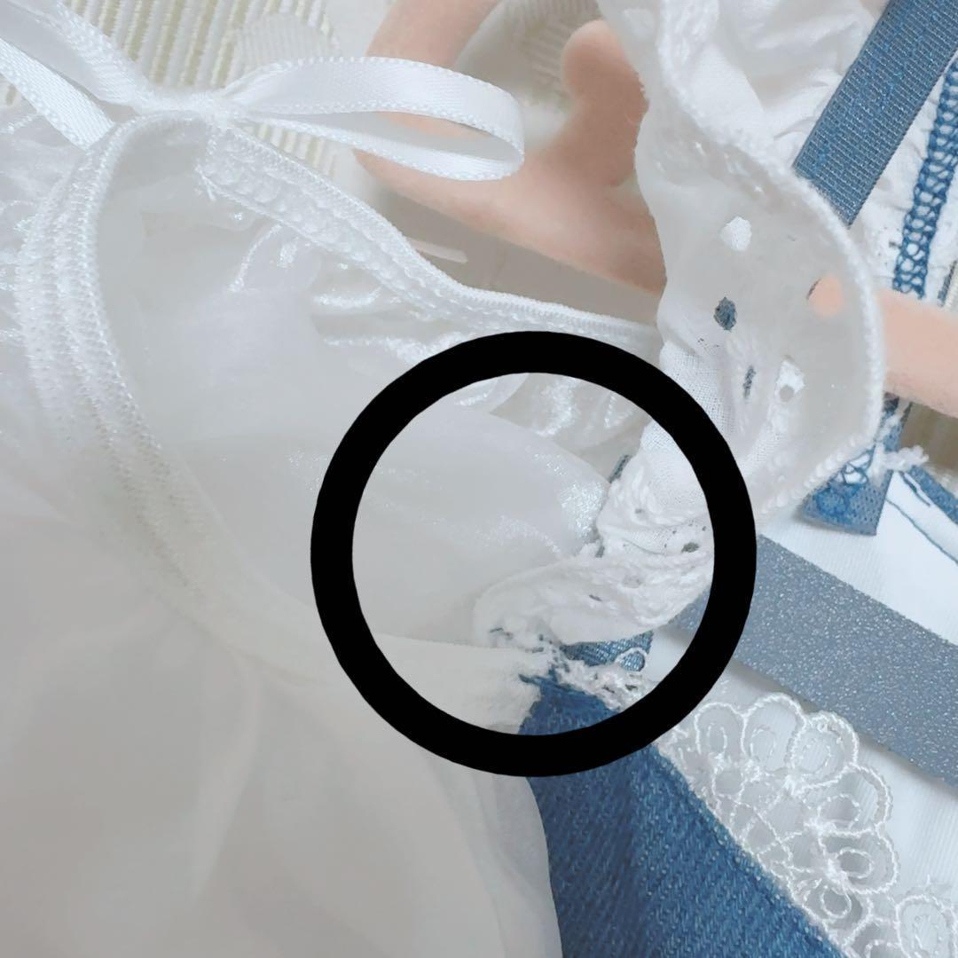 コスプレ Malymoon パフスリーブデニムドールメイド