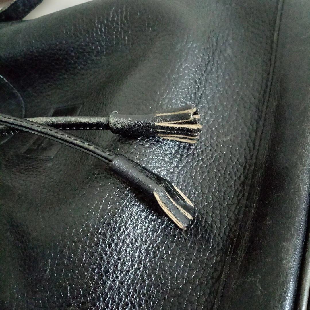 バーバリー 巾着　レザー　ショルダーバッグ