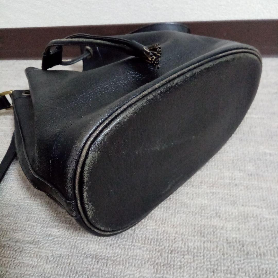 バーバリー 巾着　レザー　ショルダーバッグ