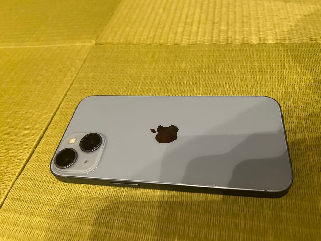 iPhone14ブルー128GB最大容量79% 箱入り、充電ケーブル付