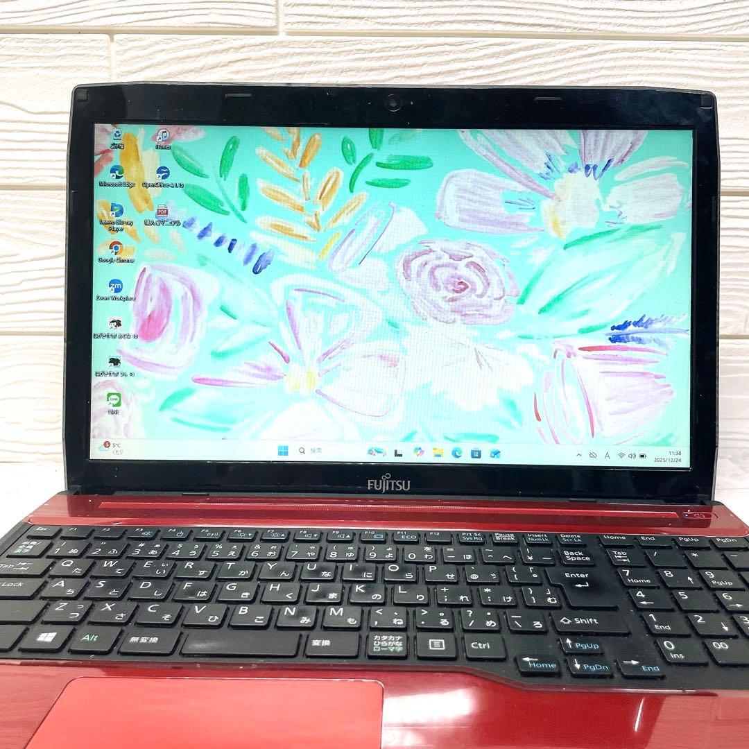 快速✨ノートパソコン SSD ブルーレイ カメラ win11 8GB カメラ