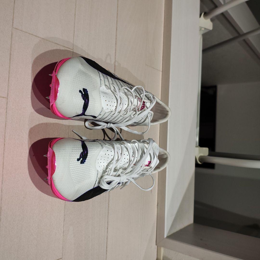 1*様 Puma スパイクシューズ ホワイト/ブラック/ピンク