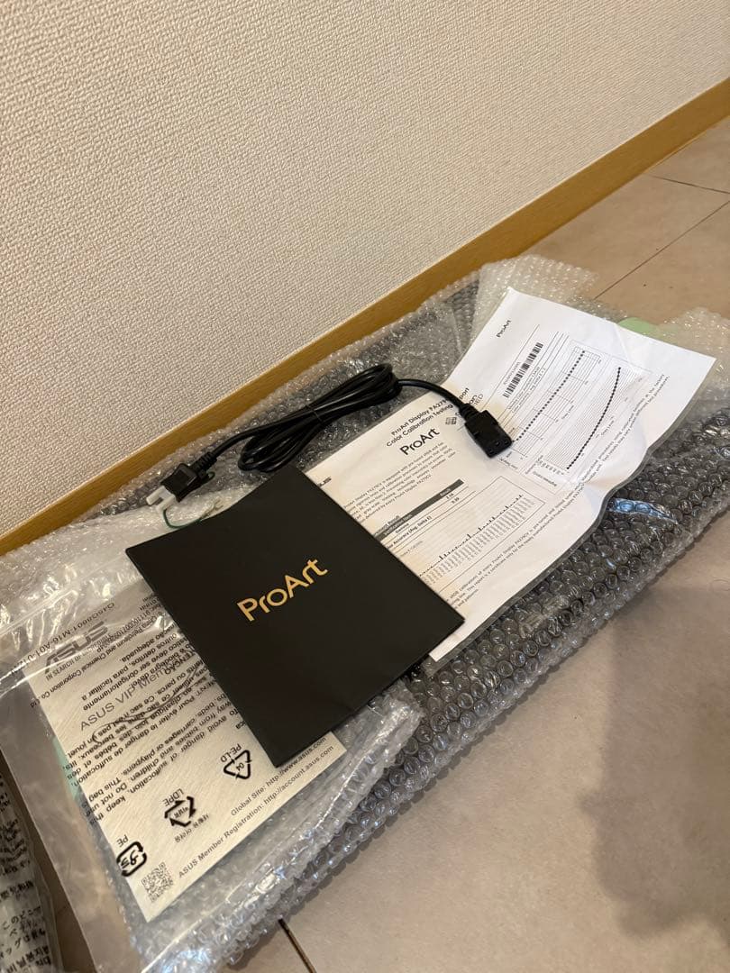 ディスプレイモニター27型ASUS ProArt PA279CV-Jスタンド付き