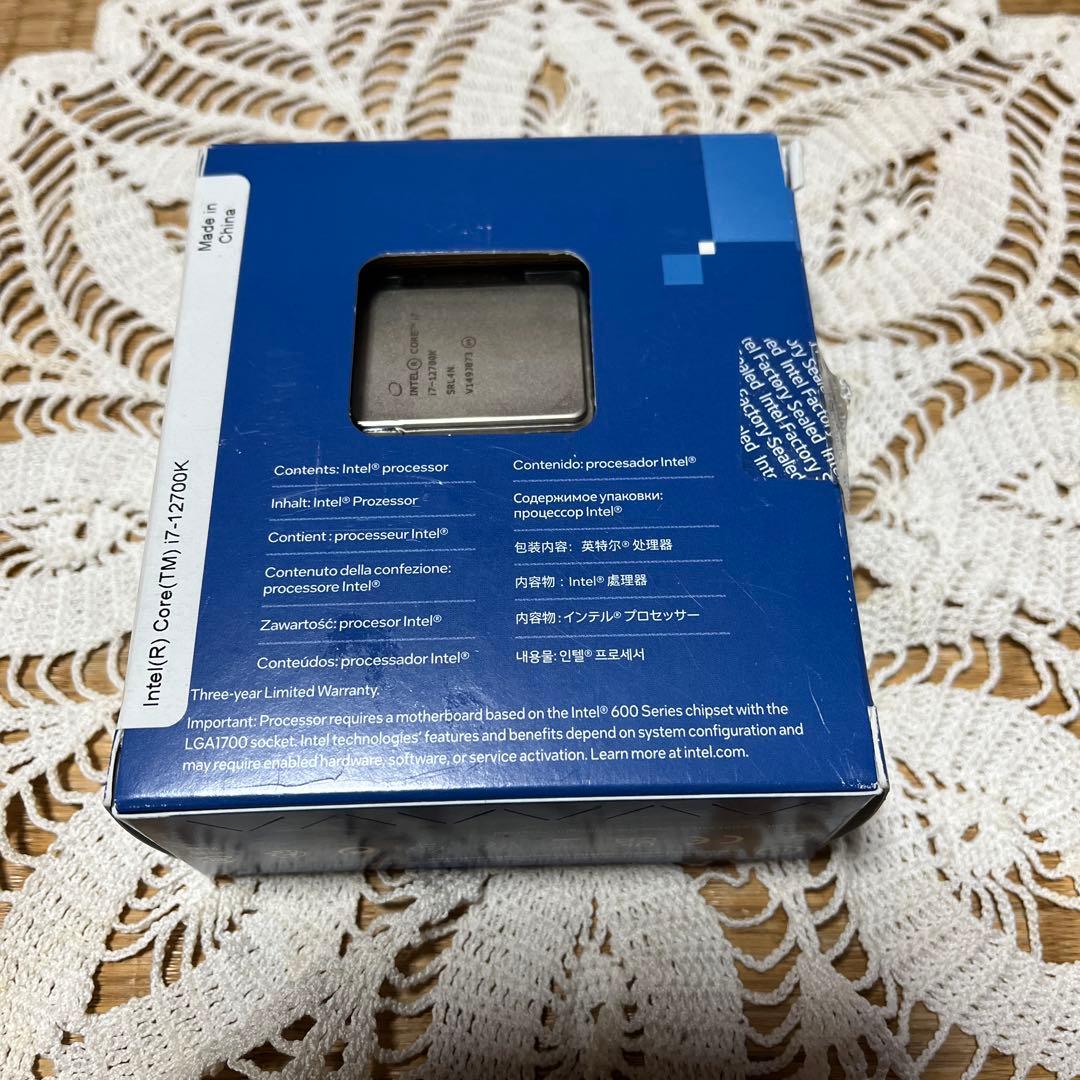 動作不良品☆intel CORE UNLOCKED i7-127000K