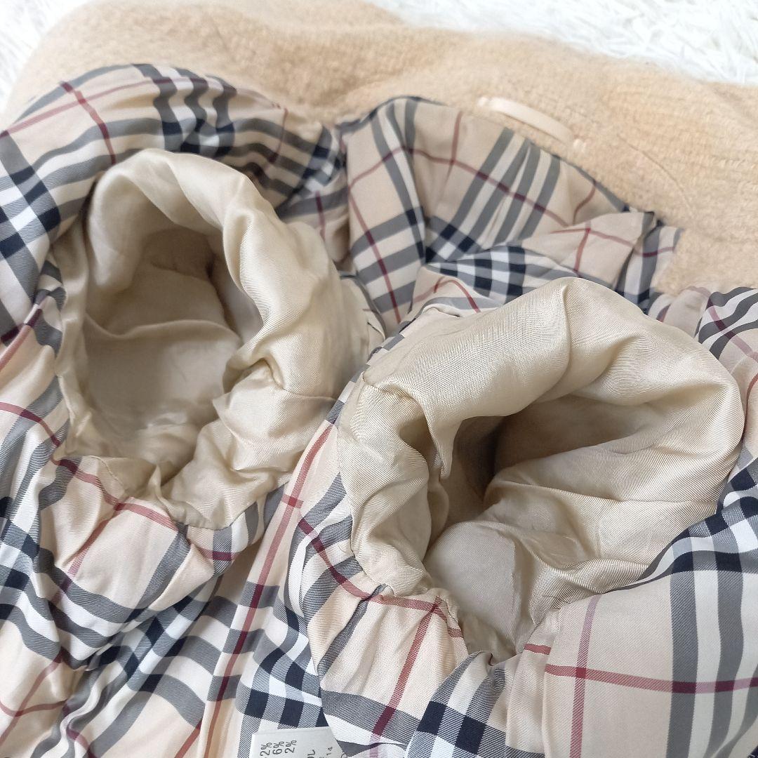 ●良品●　BURBERRY LONDON　モヘヤ　ノバチェック　ジャケットコート