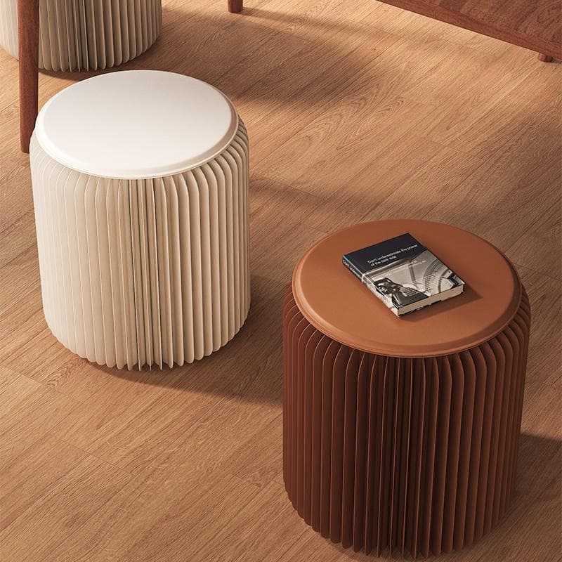 ペーパースツール2点セット椅子クッション付き折りたたみスツール待合室美容室玄関