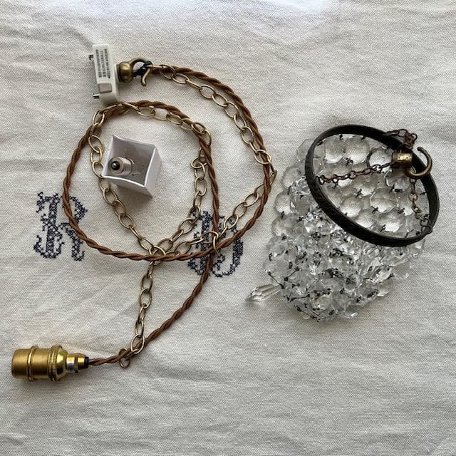 フランスアンティーク◆バッグシャンデリア小さめ＃雅姫さん家具ミラー棚オクトゴナル