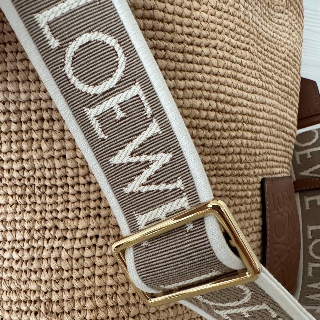 LOEWE 新品 かごバッグ SLIT MINI BAG ナチュラルタン ロエベ