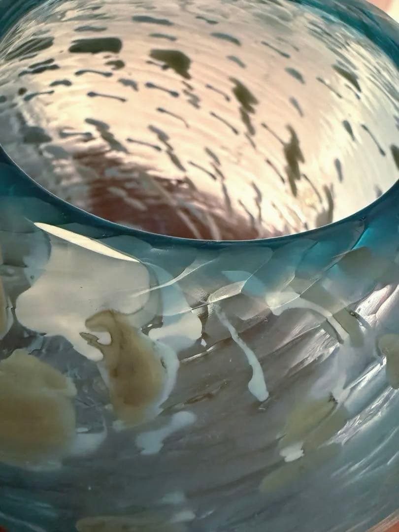 イイノナホ ガラス 作家 花器 フラワーベース　オブジェ