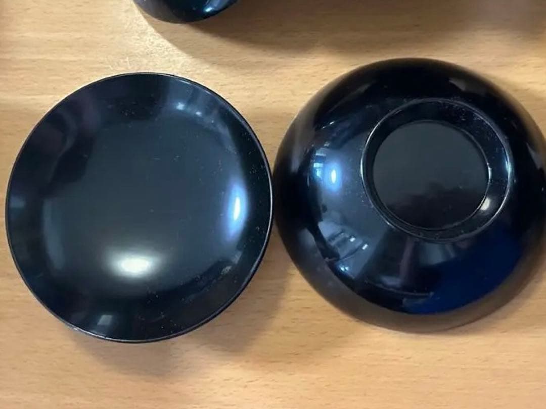黒い蓋つき煮物椀 5個セット