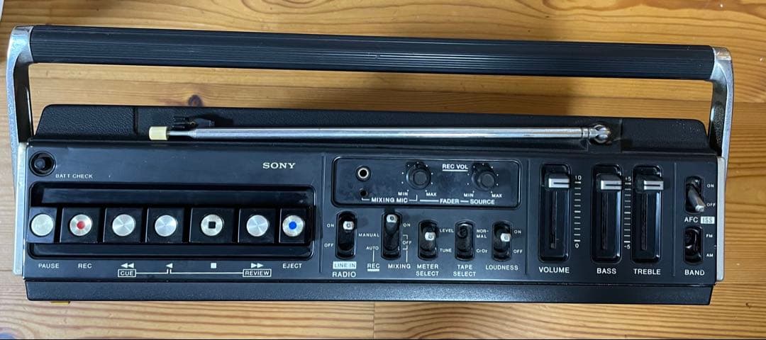 希少昭和レトロ SONY CF-1980 ラジカセ カセットコーダー FM/AM