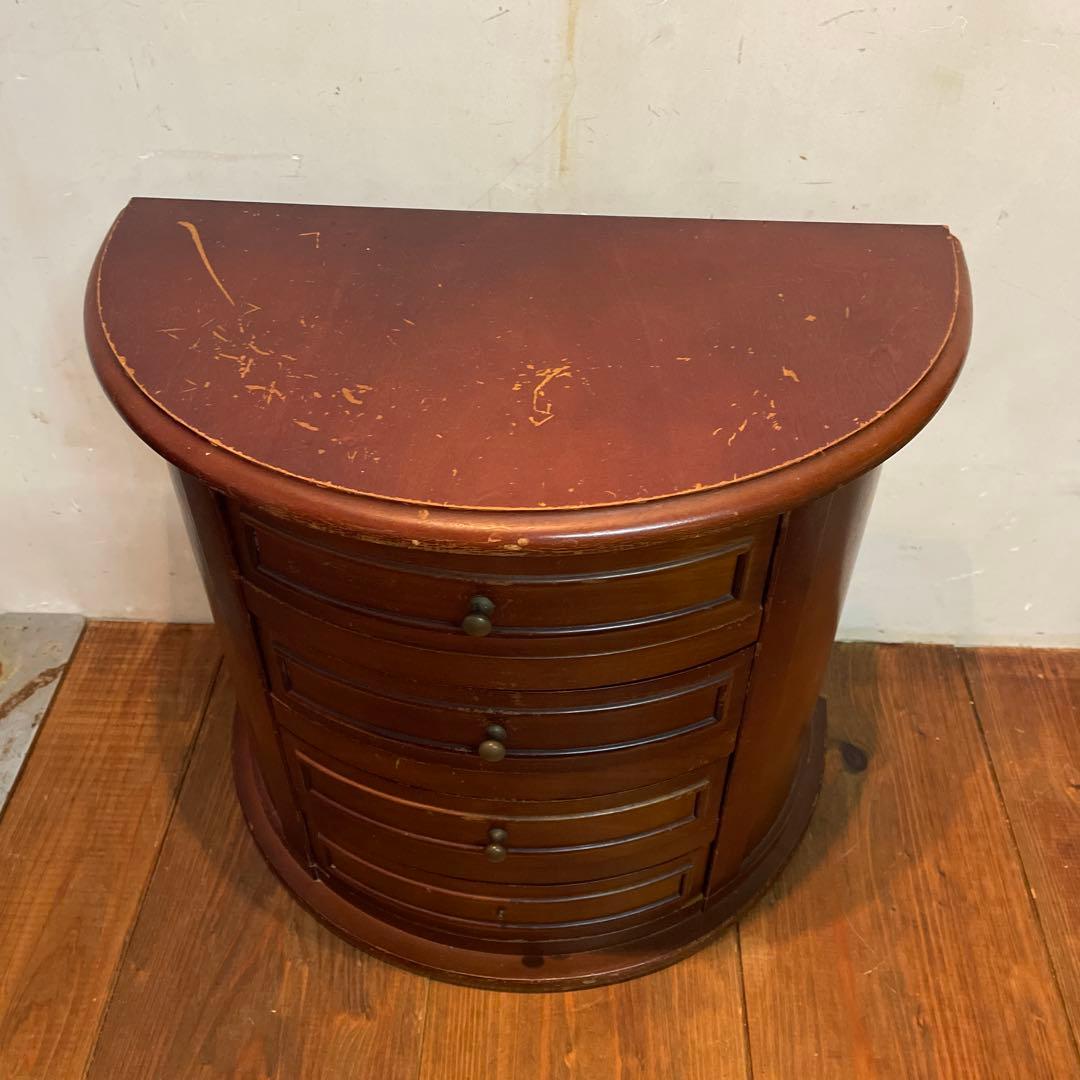 美品　木製　ヴィンテージ　チェスト　棚　アクセサリー　小物　当時物