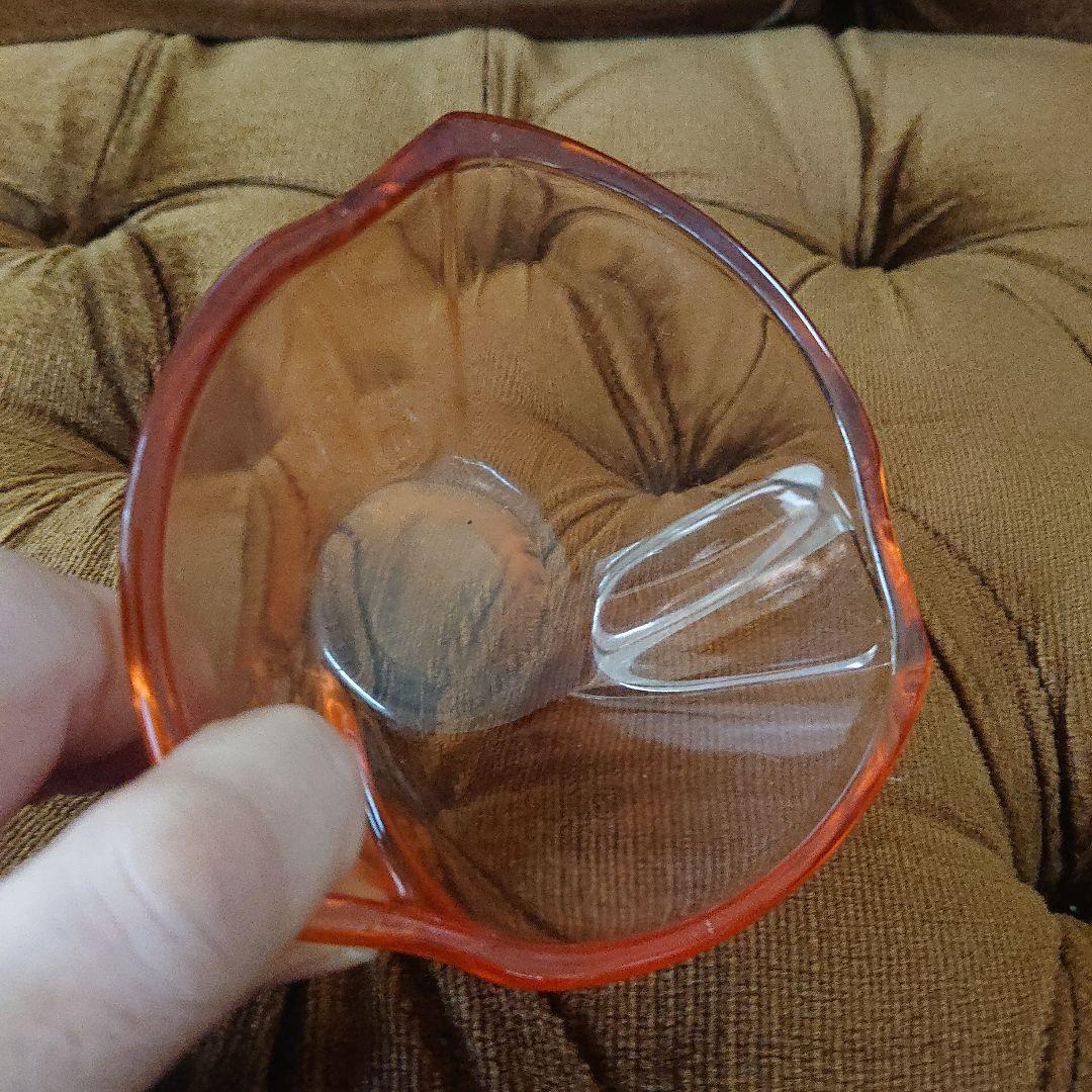 アンバーガラス器アンティーク