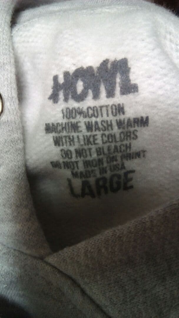 新品未使用 ハウル HOWL パーカー LOGO PULLOVER HOODIE