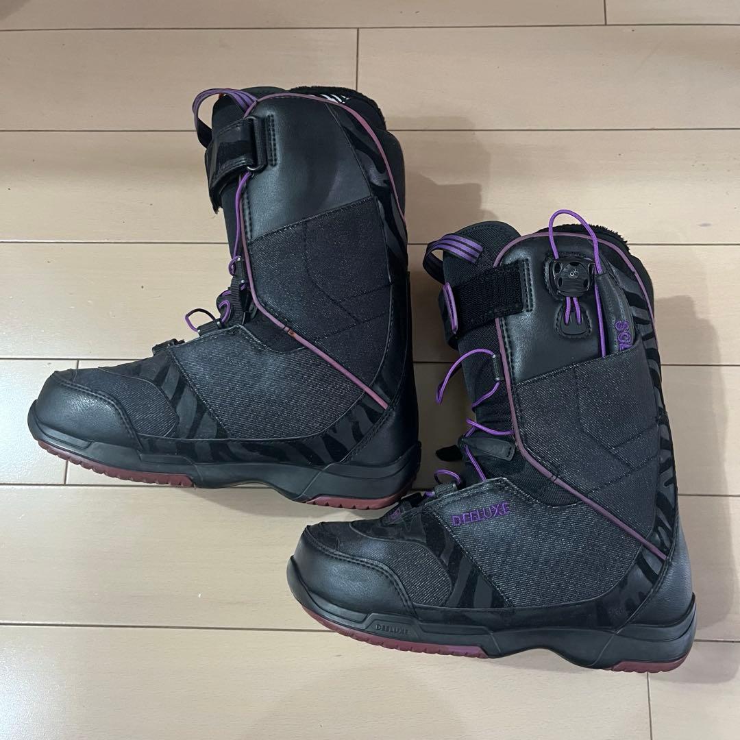 美品 DEELUXE ディーラックス スノーボードブーツ 23.5
