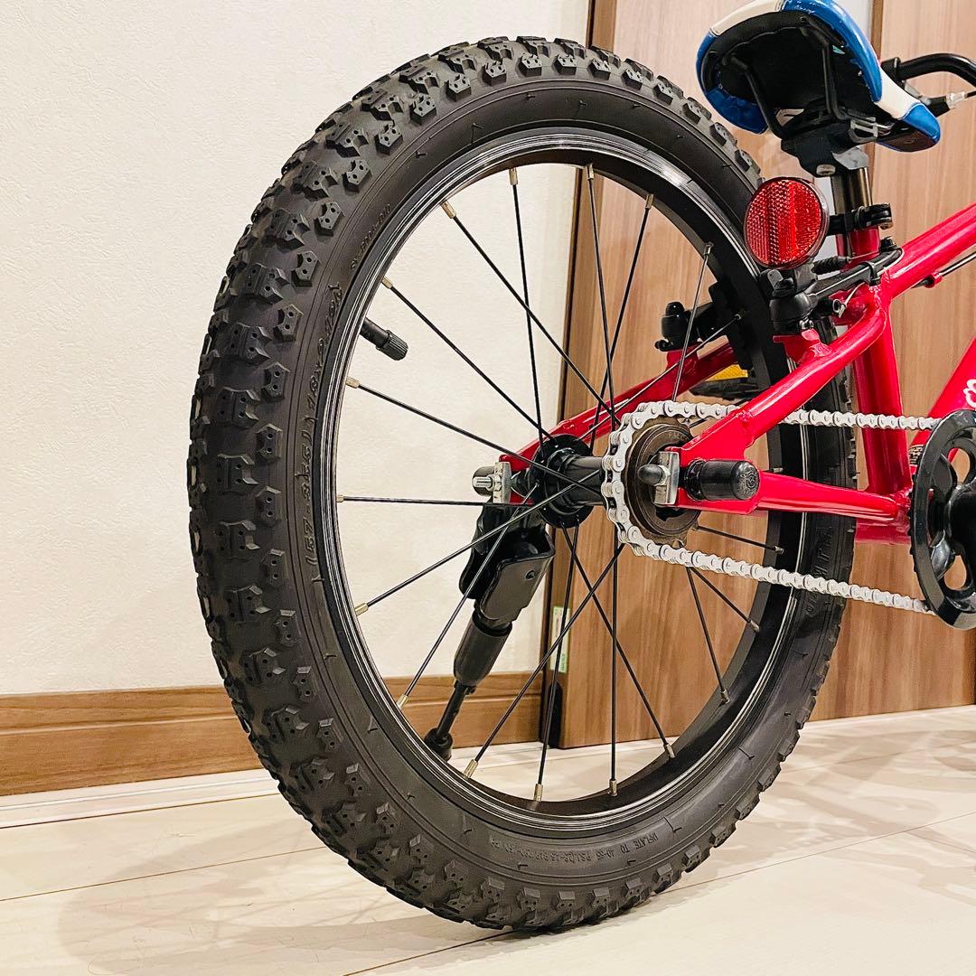 ◆美品◆ヨツバサイクル◆18インチ◆グリップ新品◆ヘルメット付き◆愛知県◆