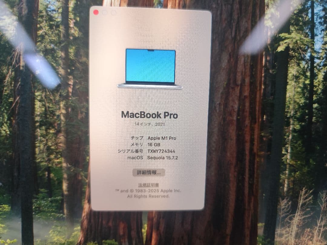 MacBook本体 Apple MacBook Pro 2021 M1 Pro 16GB 512GB