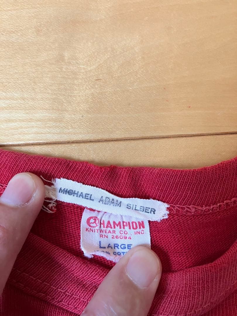 チャンピオン champion フットボール ランナー ランタグ tシャツ L