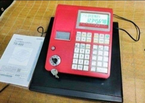 カシオレジスター　TE-400　フル設定無料　美品PC連携売上管理　010226